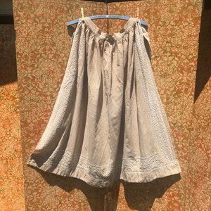 Vintage Gingham Apron Embroidered 1950s OOAK